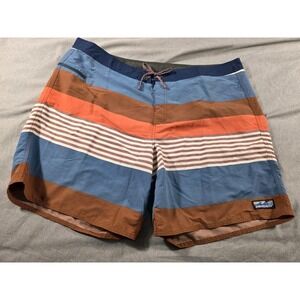 NWOT *READ* Patagonia Wavefarer Boardshorts‎ Fitz Stripe Mens 44